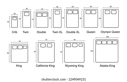 Standard-bedroom-dimensions-03 - The Architects Diary