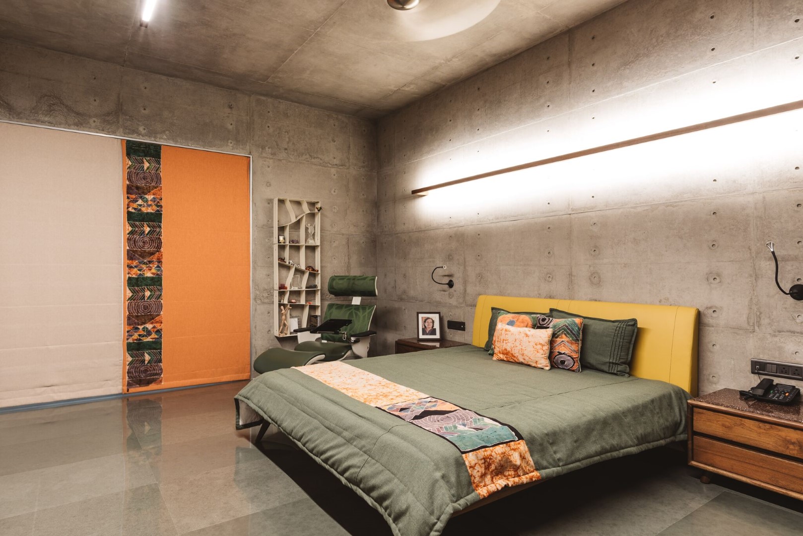 Snehal Shah Residence-Bedroom - The Architects Diary