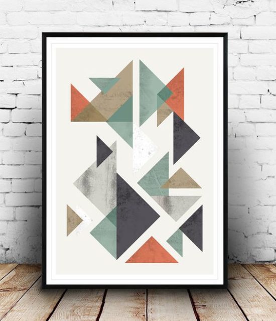 50+ Wall Art Ideas – Make A Modern Statement With Abstract Geometric ...