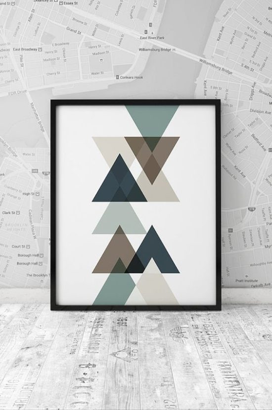 50+ Wall Art Ideas – Make A Modern Statement With Abstract Geometric