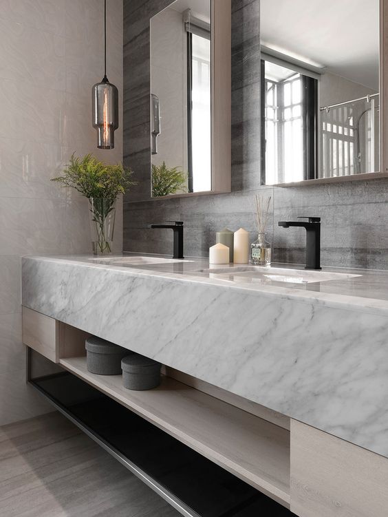 100+ Marble Bathroom Designs Ideas - The Architects Diary