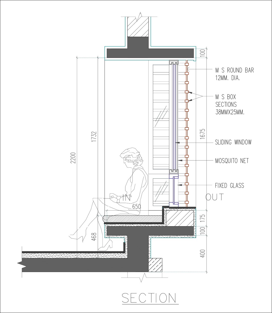 Bay Window Detail (Large) - The Architects Diary