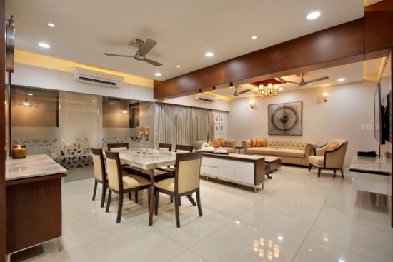 3 BHK Flat Interiors - The Oak Woods | Vadodara | Studio7 - The ...