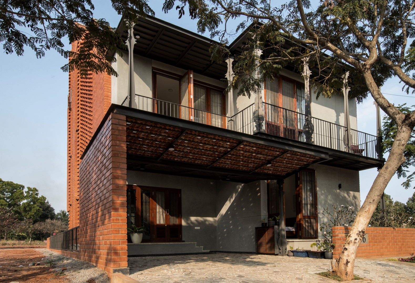 Brick House Draws Inspiration From Traditional Kerala 