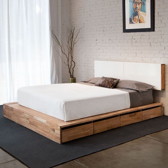 Difference Between Panel Beds, How To Make A Platform Bed Frame With Storage Underneath