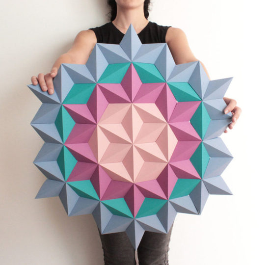 A Collection Of Geometric Origami Wall Art - The Architects Diary