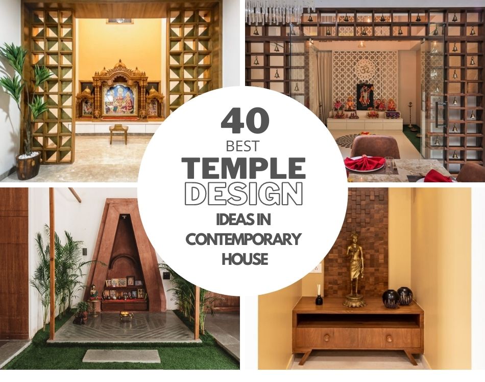 43 stylish modern mandir design ideas for home living room walls
