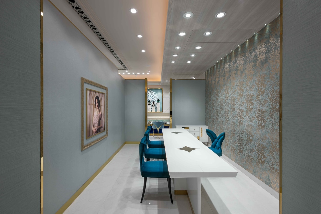 Hsj Jewellery Showroom Interior Design By Rmdk The