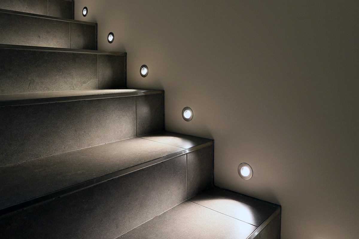 Wall shop step lights