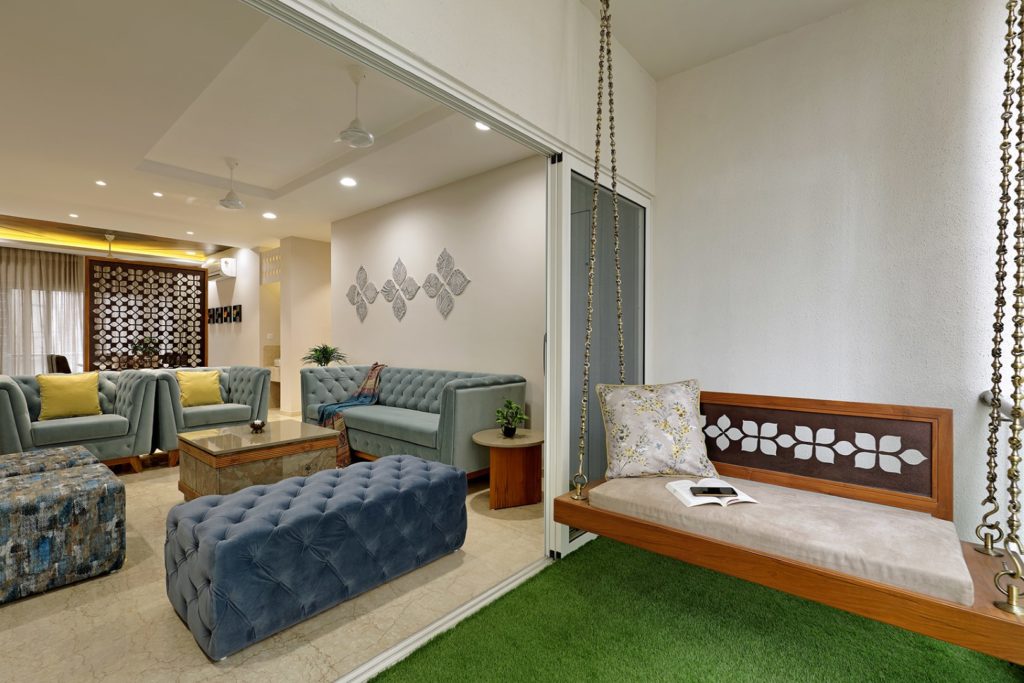 Floral Pattern Inspires Apartment Interiors | Studio 7 - The Architects ...