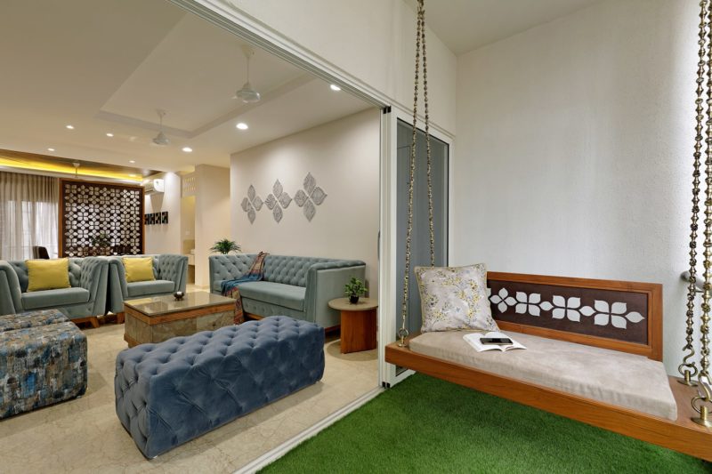 Floral Pattern Inspires Apartment Interiors | Studio 7 - The Architects ...
