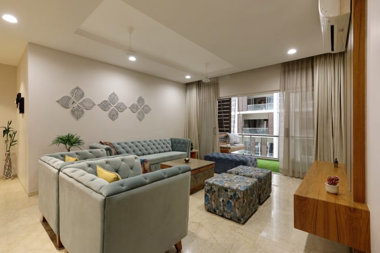 Floral Pattern Inspires Apartment Interiors | Studio 7 - The Architects ...