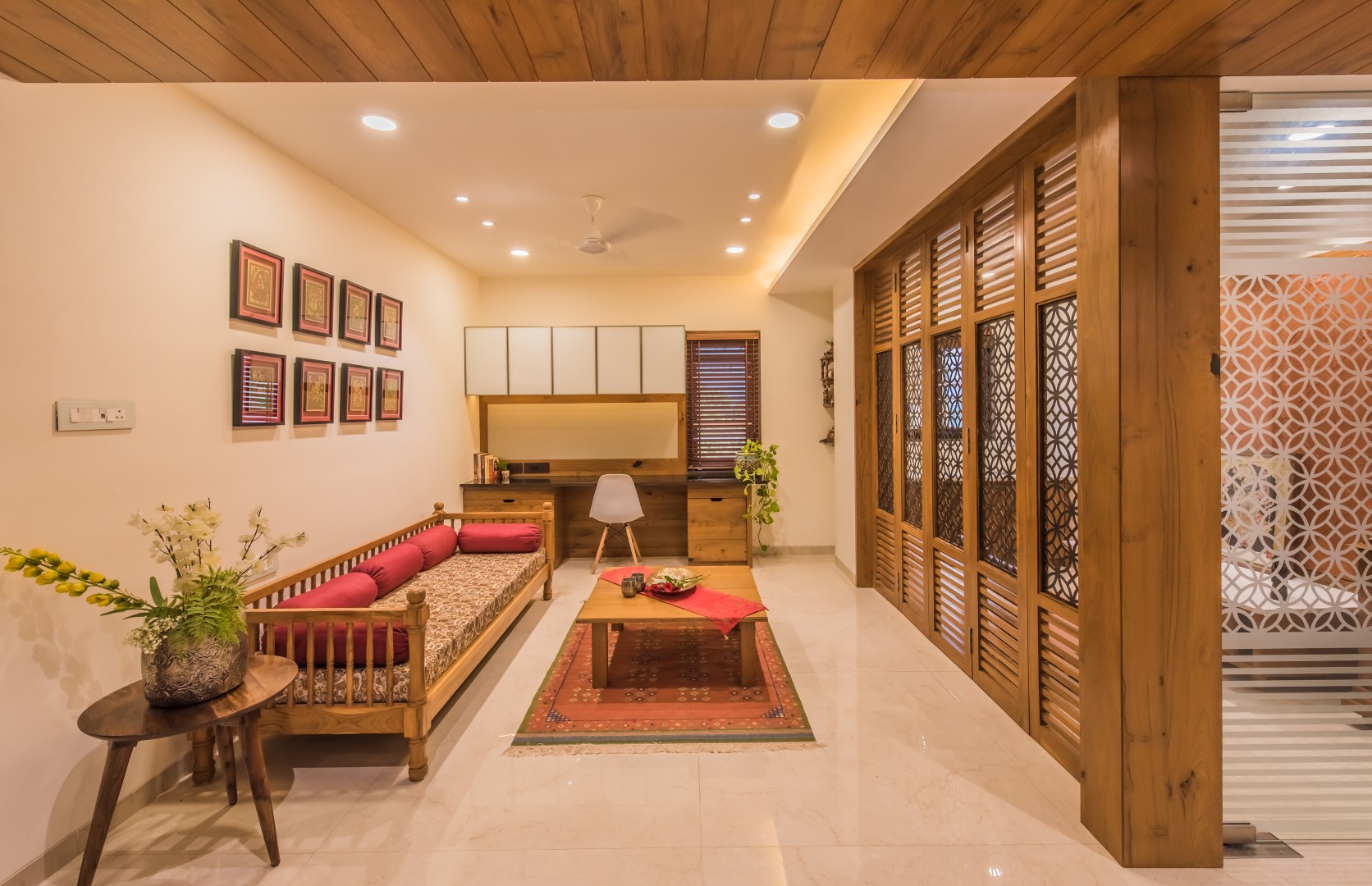 Contemporary Indian Style Apartment Interiors | MS Design Studio - The