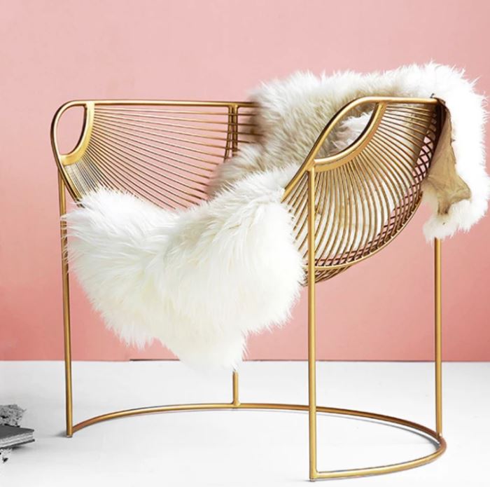 Gold Wire Metal Armchair by Victor Verace The Architects Diary