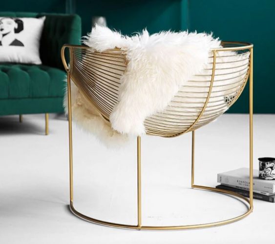 Gold Wire Metal Armchair by Victor Verace The Architects Diary