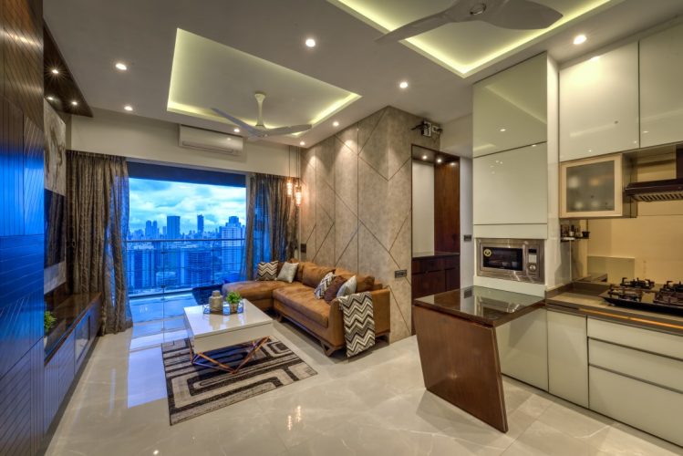 View of Apartment Design:Geometric Twist With A Touch Of Elegance | MV Design ...