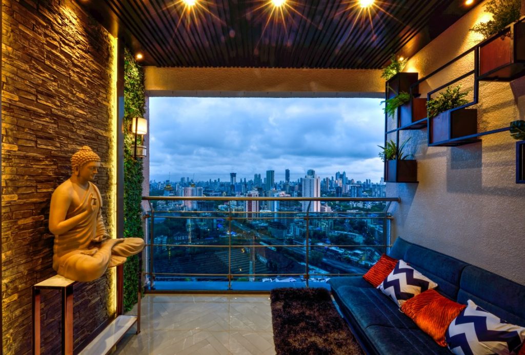 A closer look at Studio Apartment Design Geometric Stone