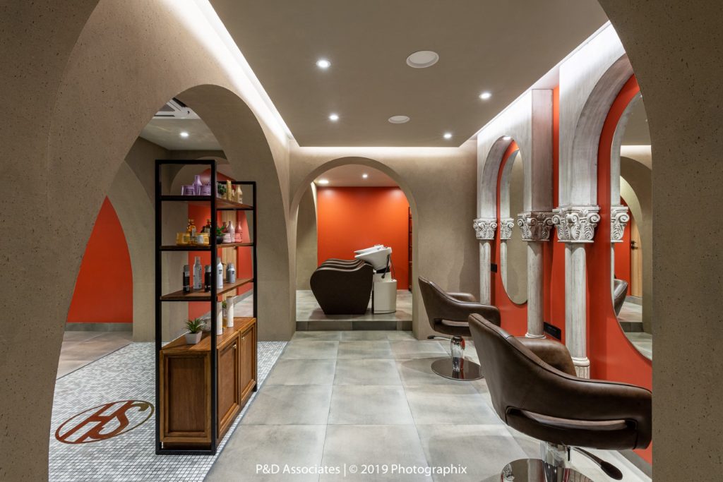 Corinthian Style Salon Interior Design | P&D Associates - The ...