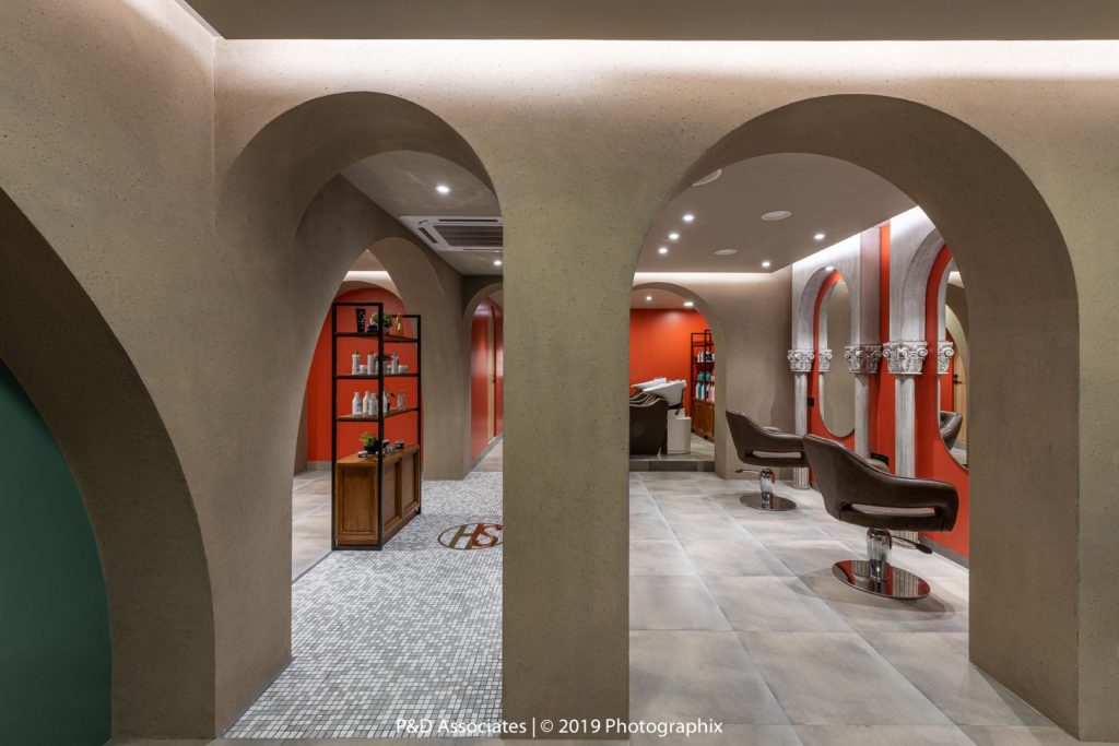 Corinthian Style Salon Interior Design | P&D Associates - The ...