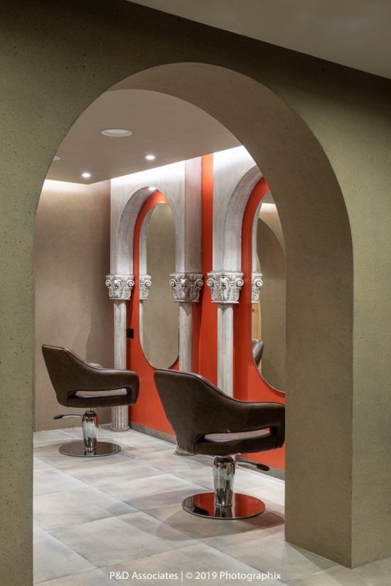 Corinthian Style Salon Interior Design | P&D Associates - The ...