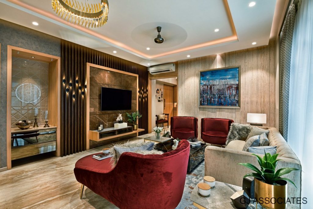 Modern Apartment Design with a hint of striking bold colors | GJ ...