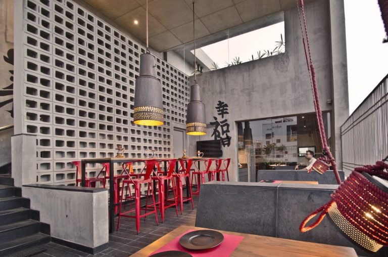The Orient Restaurant Interior reflecting Feng Shui & Taoism