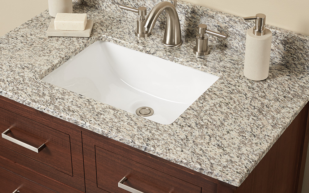 Bathroom Vanity Granite Backsplash