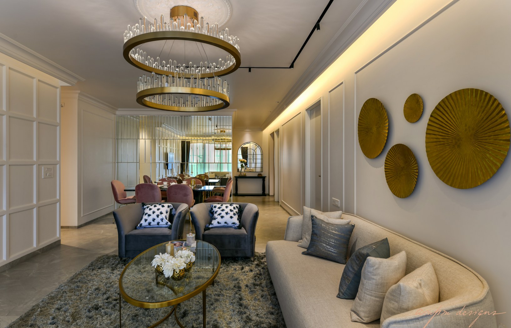 Apartment Interior Adding Classic Moldings To Modern Life | Ampm ...