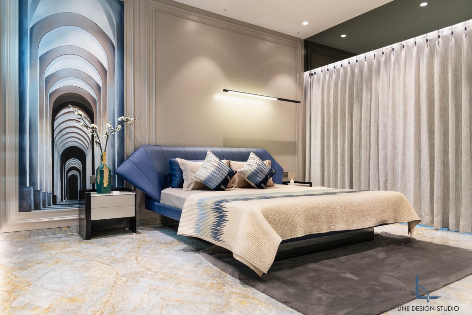 Modernity with Elegance - 2150 Sqft Residence Interiors | Line Design ...