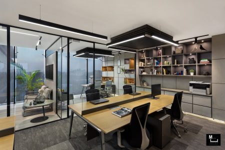 Space Inherits The Subtlety Of Contemporary Office Interiors ...