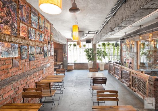 Unconventional Cafe Interior Adding Rustic Flavor To Space | Praveen ...