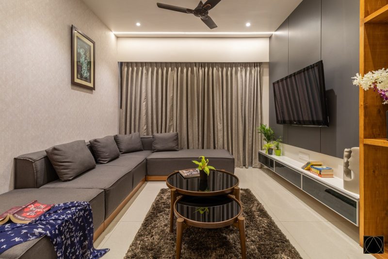 Apartment Interior In Ahmedabad Elevates The Space with Soft Elements ...