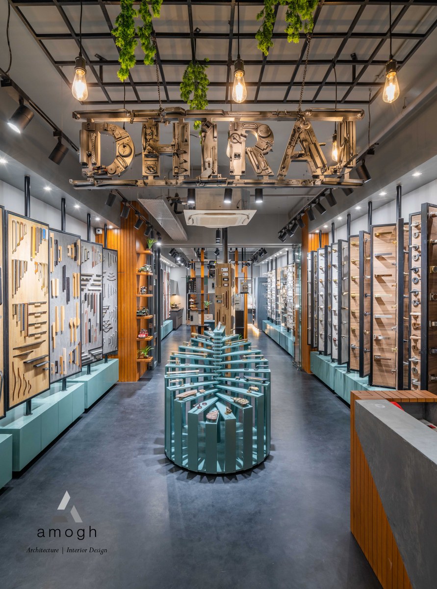 Hardware Store Interior Drew The Concept Of Raw And Contrasted Elements