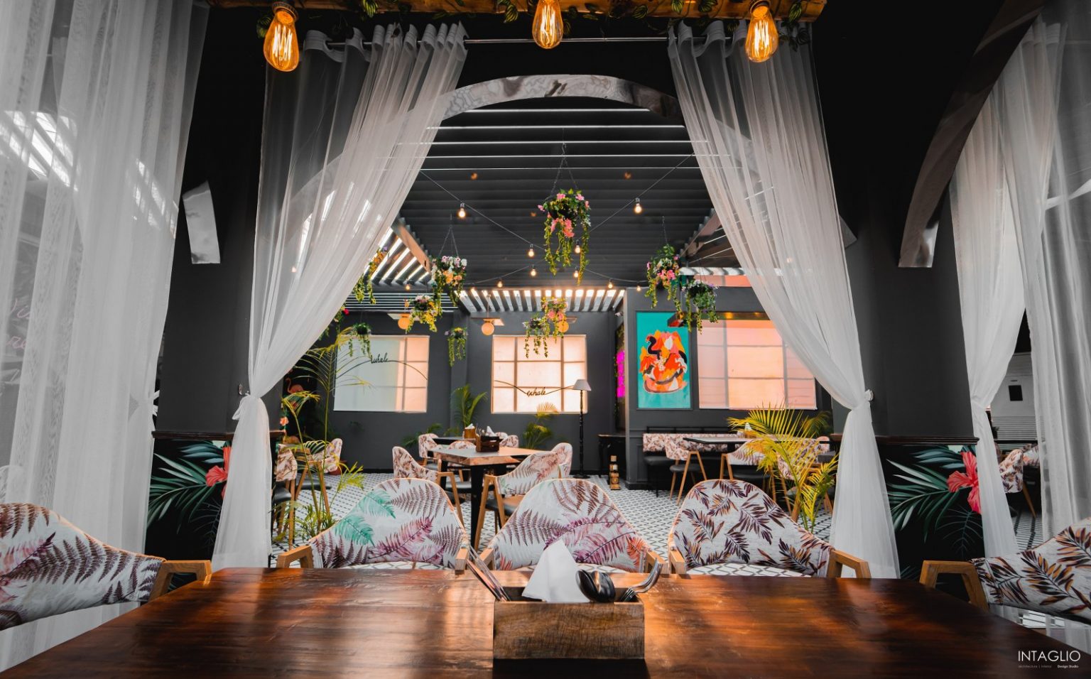 Terrace Restaurant With Fresh And Tropical Vibe | Intaglio Design ...