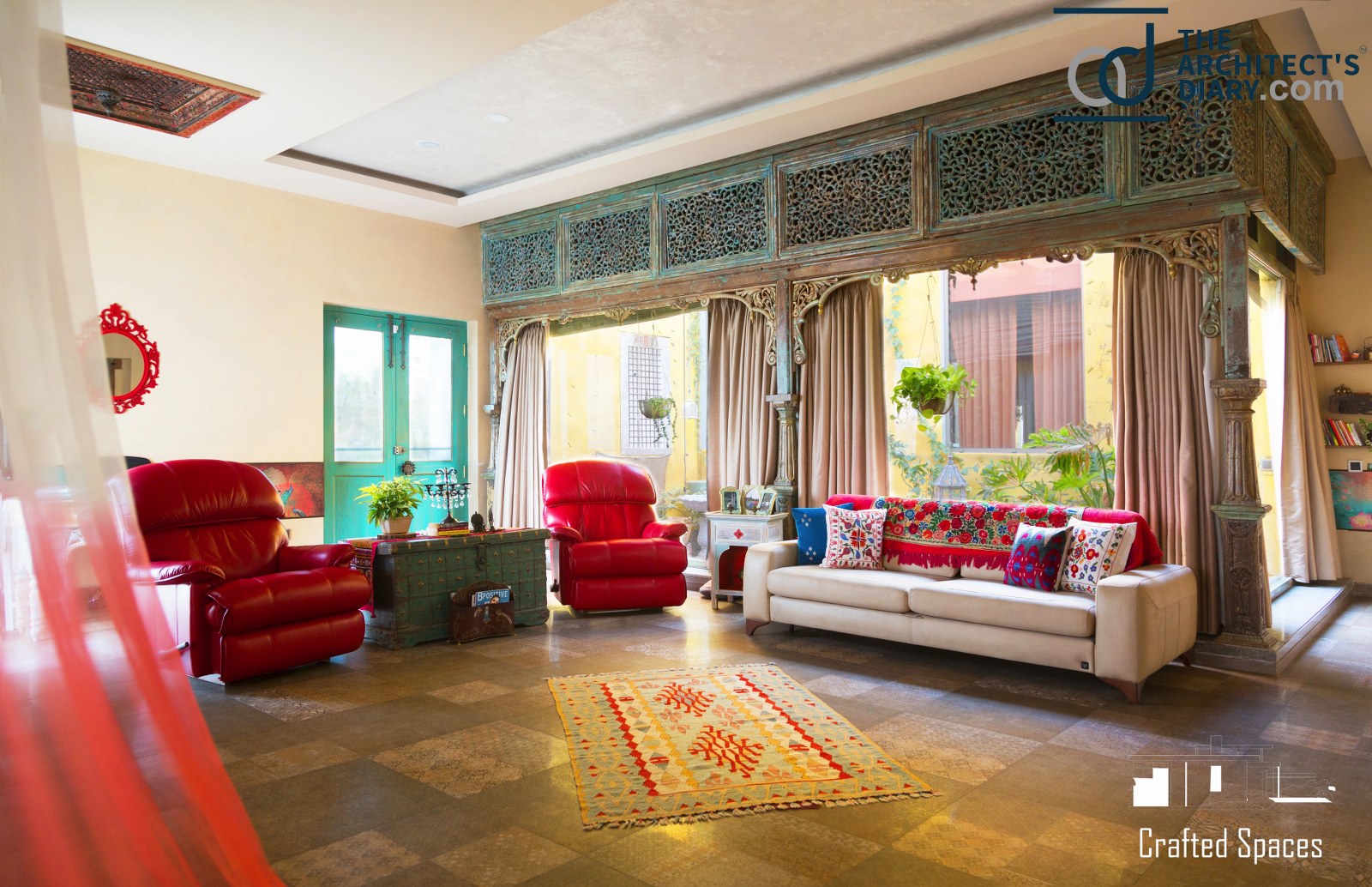 A Restaurant Interior with Essence of Rajasthan | Minnie Bhatt Designs -  The Architects Diary | Restaurant design inspiration, Small restaurant  design, Modern restaurant design