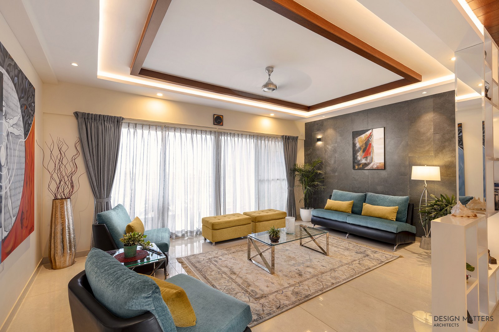 View of Contemporary Apartment Interior Embracing Client's Lifestyle And Art ...