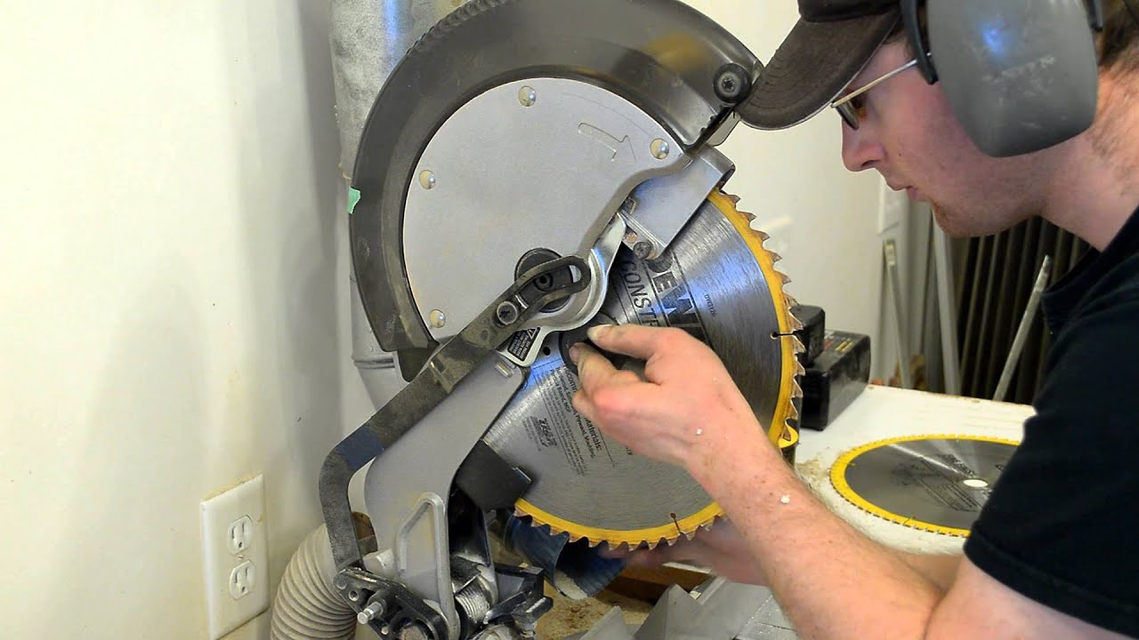 How to Change the Blade on a 12-Inch DEWALT Miter Saw