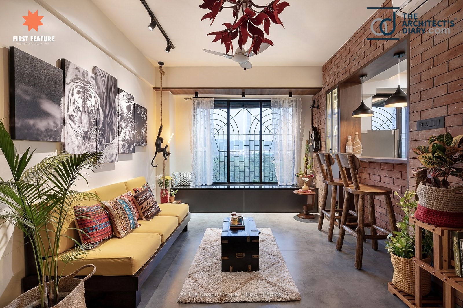 1bhk Interiors Is A Melange Of Indian Aesthetics With Earthy Feel The Design Chapel The Architects Diary