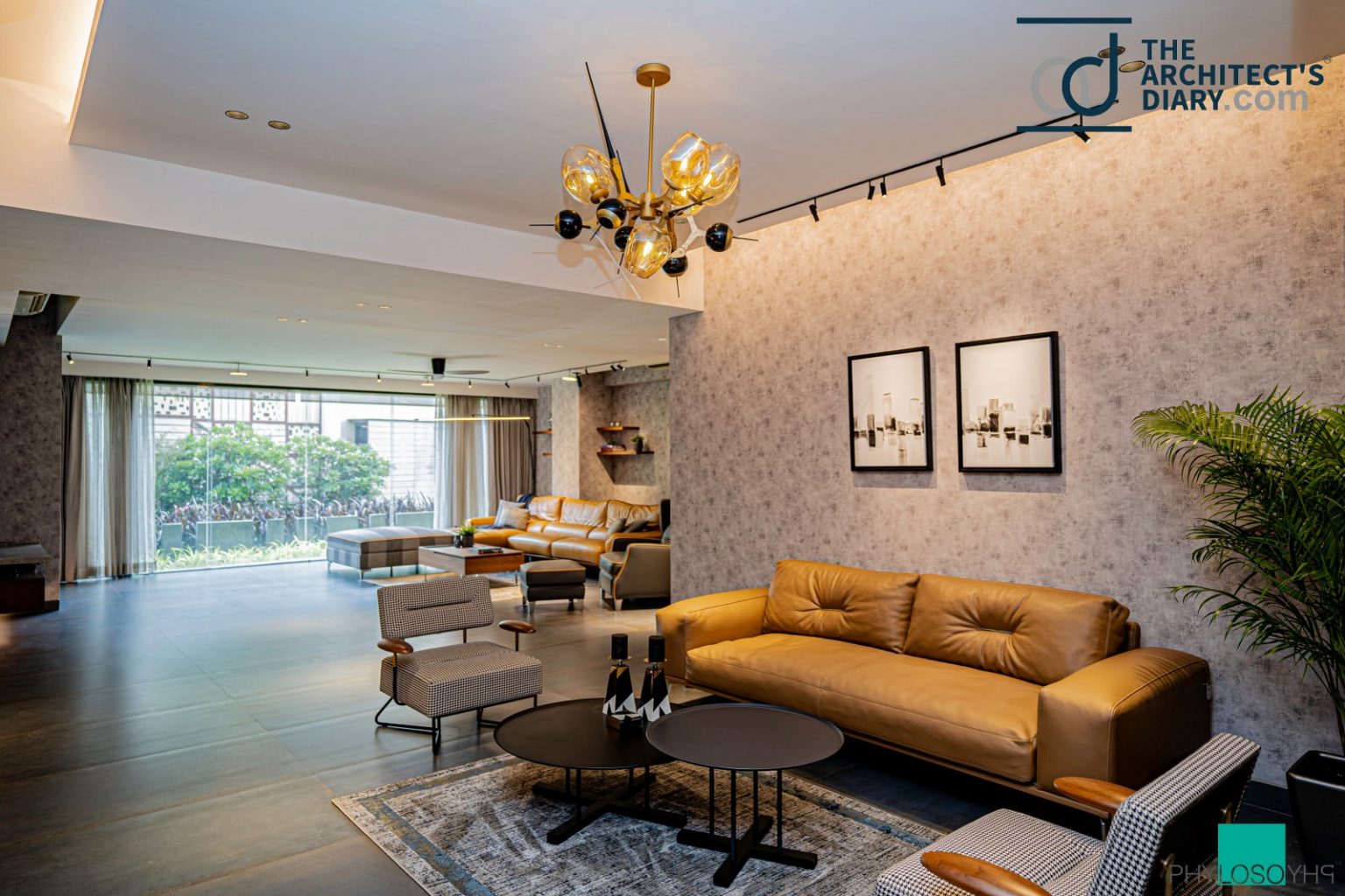 Classic Palette of Yellows and Greys Working in Harmony for this Café