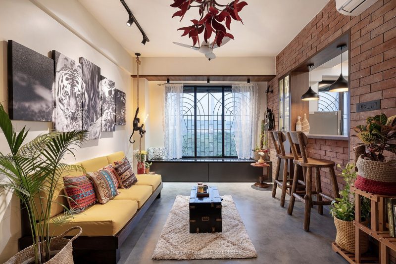 1BHK Interiors Is A Melange Of Indian Aesthetics With Earthy Feel | The ...