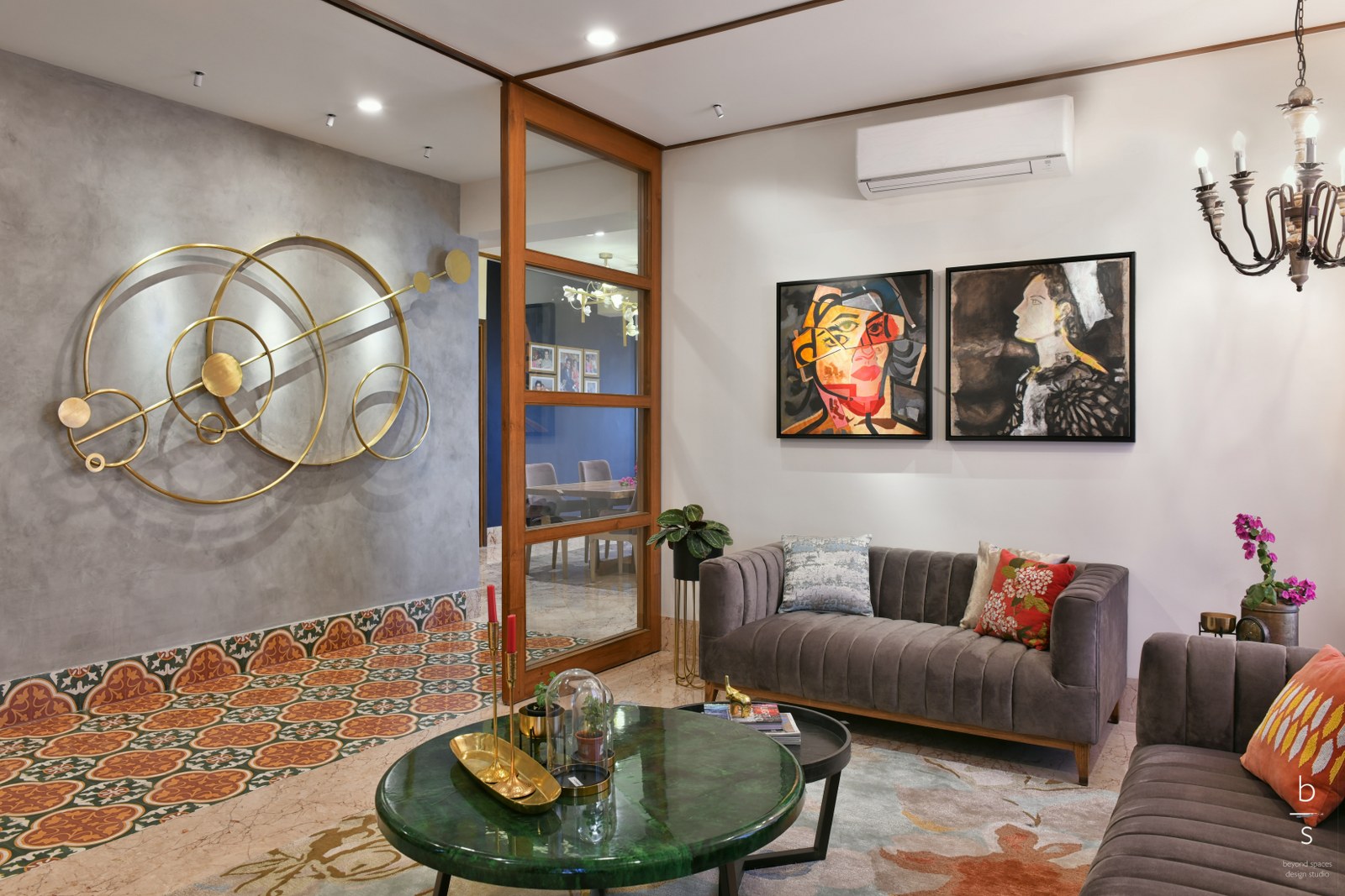 A Home Interior Replete With Colour And Materiality | Beyond Spaces ...