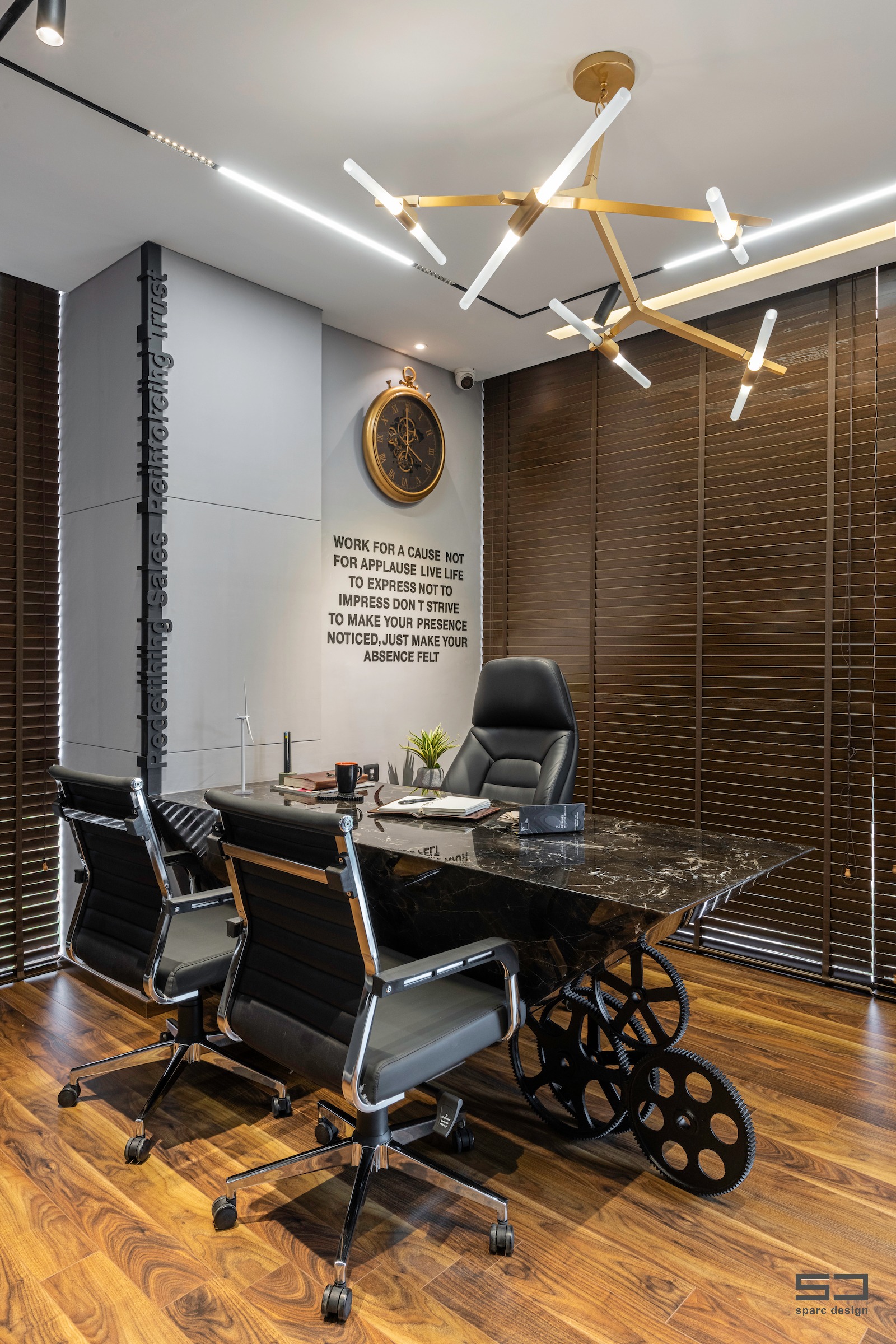 An Office Space with Visual Connectivity and Framed Compositions : The ...