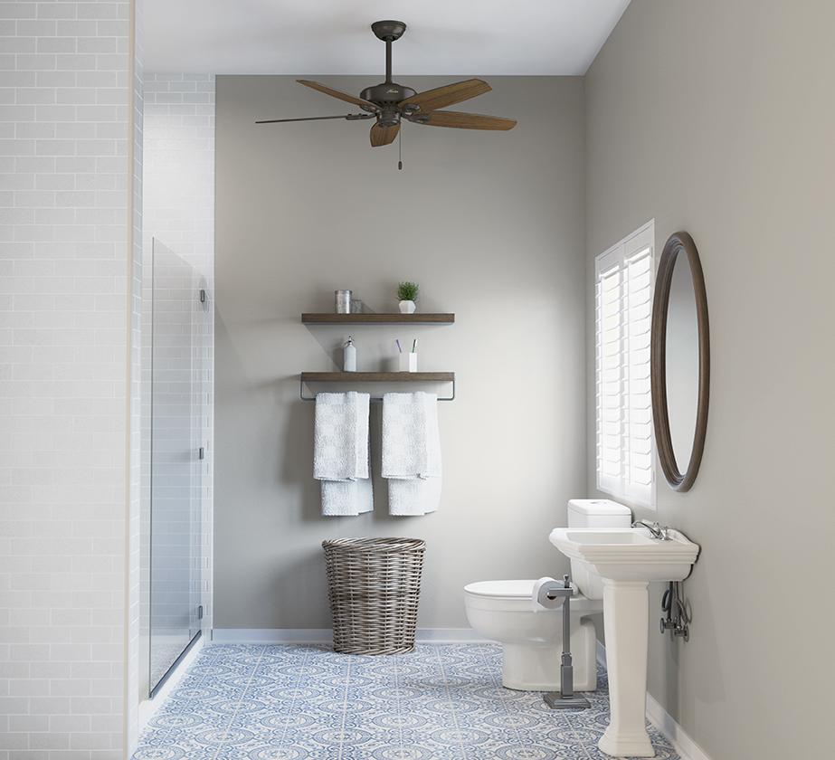 All You Need To Know About Ceiling Fans In Bathrooms The Architects Diary - Can You Install A Bathroom Exhaust Fan On The Wall In India