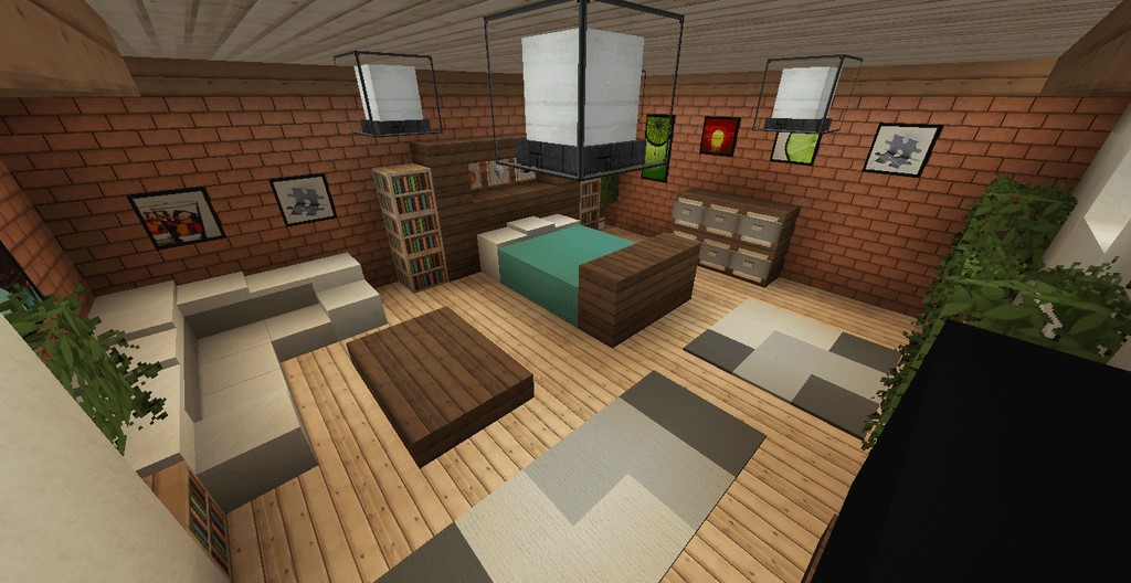 Minecraft Interior Design Five Best, How To Make The Best Bedroom In Minecraft