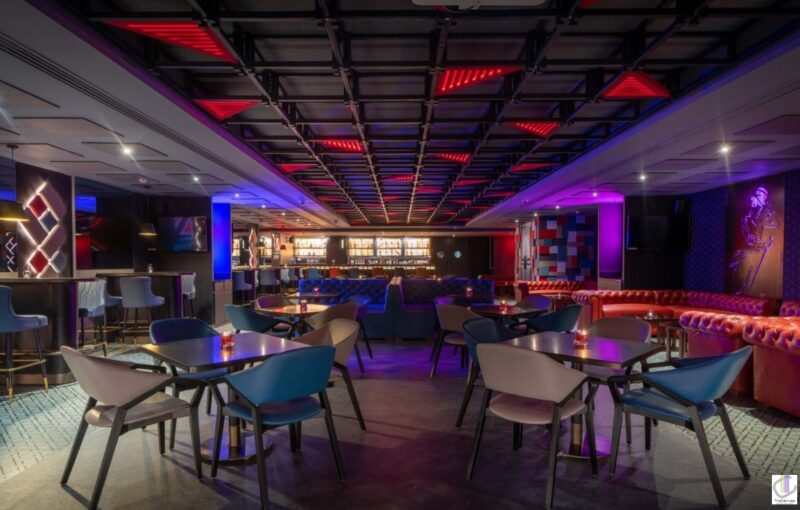 Theme of Monotone for this Bar and Lounge in Kompally, Hyderabad ZULA