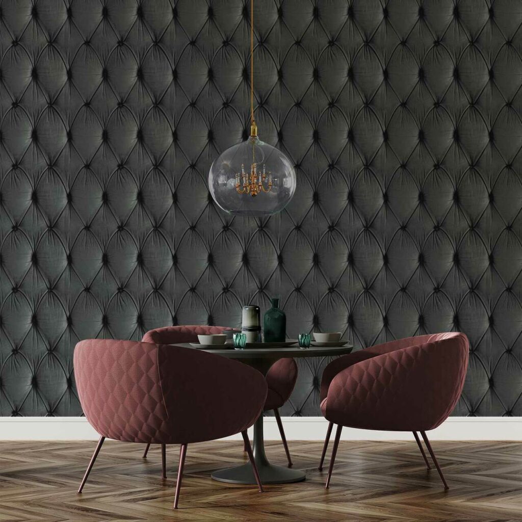 Chesterfield Wallpaper • Leather Effect Non-Woven • Milton & King AUS