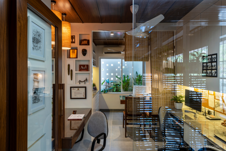 This Office Design Interior in Pune is Characterized by Bamboo and ...
