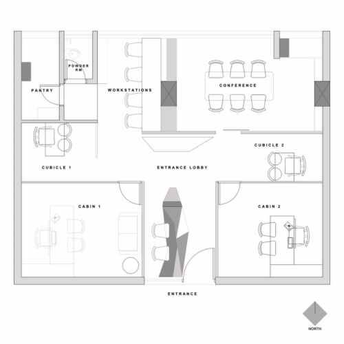 Atypical Take on Origami Inspired Office Interior Design | Vrushaket ...