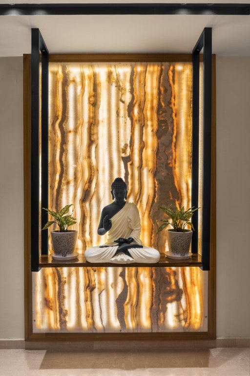 Modern Buddha Wall Decorating Ideas, Entryway Buddha Stratue Home Foyer  Interior