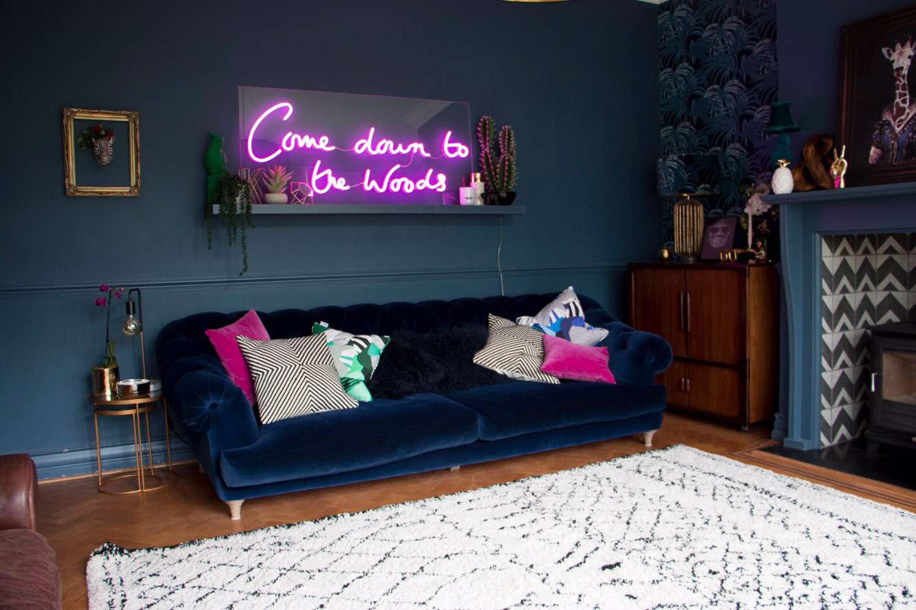 Neon sign deals living room